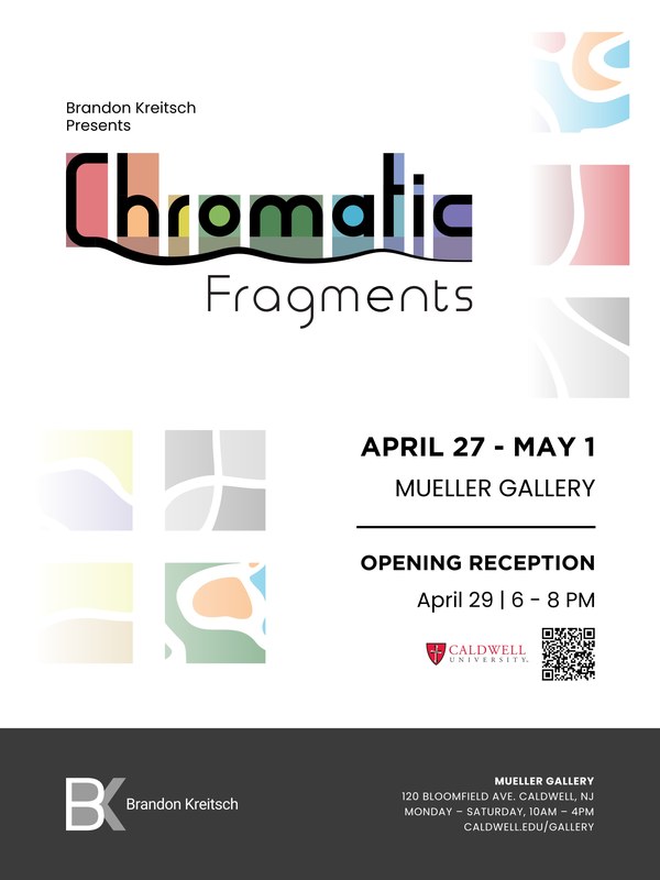 Chromatic Fragments exhibition poster mockup