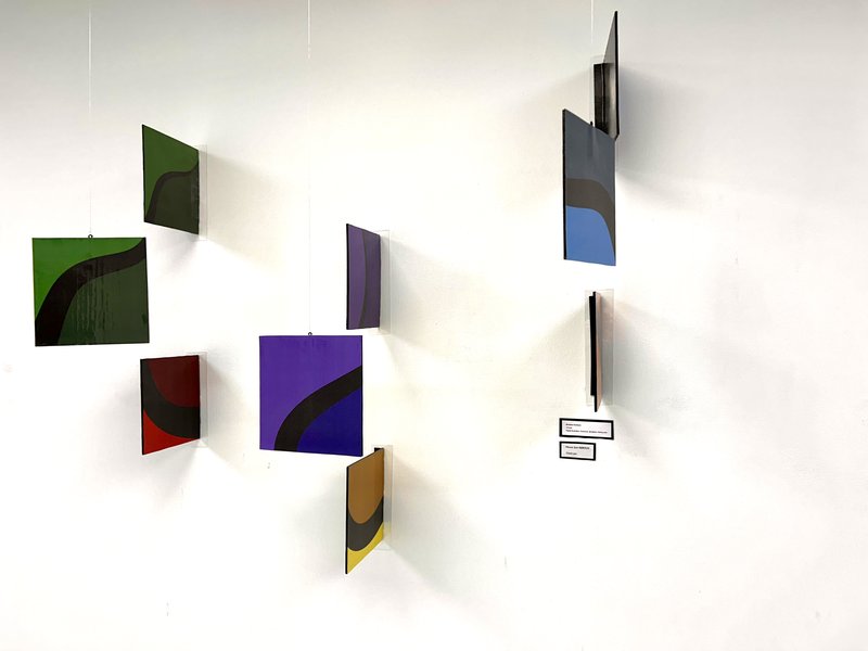 Circuits — Digital illustration, foamcore, plexiglass, fishing wire