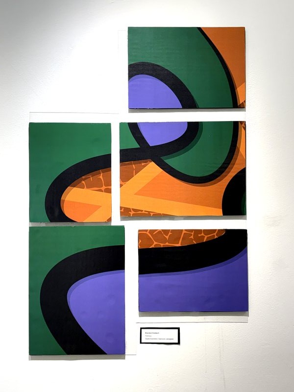Pathway — Digital illustration, foamcore, plexiglass